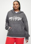 Cotton On Plus Knitted Premium Hoodie - Charcoal
