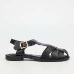 Siena 6 Flat Sandal - Black - Black 8