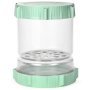 Pickle Jar With Strainer Flip Leakproof Lid - Green