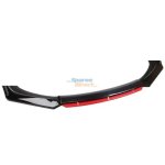 Vw Polo 8 Aw Front Bumper Lip Gloss Black W red 18-22