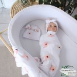 Wrap Set Swaddle Set Little Pink Floral