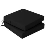 Idee-home Outdoor Chair Cushions Set Of 2 Waterproof Outdoor Seat Cushions For Patio Furniture Outside Replacement Chair Pad Wit