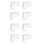 8 Pack - L-shaped Corner Protectors - Clear