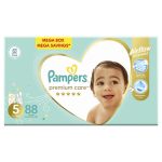 Pampers Premium Care Size 5 12-18KG 88 Nappies Airflow Comfort