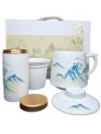 Traditional Porcelain Chinese Tea Mug Set