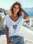 Custom Tees - Small Oversized Tee - White