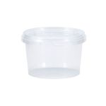 Round Clear Tub And Lid 280ML Pack Of 20