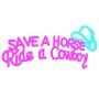 Cowboy Hat Neon Sign For Wall Decor Save A Horse Neon Signs LED Signs