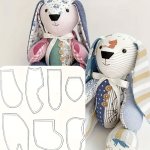 7 Pieces Set Of Acrylic Rabbit Silhouette Quilting Templates - Perfect For Crafty Diy Memory Quilts And Sewing Projects With Bon