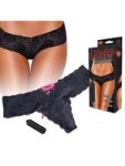 Hustler Vibrating Panties With Bullet Vibrator Size Medium Or Large Black