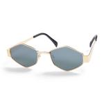 Goldair Gold Hexagon Dark Smoke Sunglasses