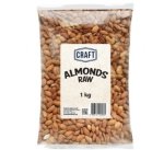 Almond Whole 1KG Raw Craft