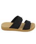 Ladies Crocs Brooklyn Sandal - 9 Blk tan