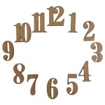 Clock Numbers 1-12 Supawood 70MM