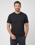 Ben Sherman Tar Aop Black T-Shirt - XXL Black