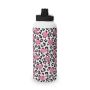 Leopard Print Hearts 850ML Metal Water Bottle