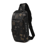 Ozuko Anti Theft Lock Sling Bag Shoulder Crossbody Backpack With USB Port - Camouflage