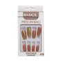 Basics Press On Nails - Rounded Long