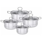 Condere Home 8 Piece Stainless Steel Cookware Set Silver CDH-0015
