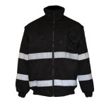Pioneer Jacket Bunny Zip Off Sleeve Black Med