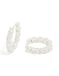 Silver Plated Cubic Zirconia Small Square Tennis Bracelet