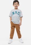 Loose Fit Roll-up Trousers - Brown