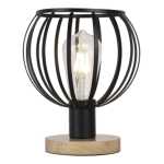 Protea Metal And Wood Table Lamp