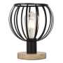 Protea Metal And Wood Table Lamp