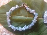 Celestite Crystal Chip Stone Bracelet