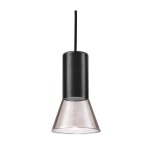 Cone Smokey Glass Pendant Light
