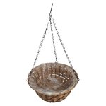 Hanging Lined Basket Light Brown 50CM