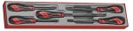 Teng Tools 5PC Power Through Screwdriver Tray