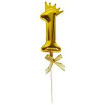 Gold Shiny 1 One Topper