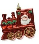 Train With Santa Red Hanging Ornament