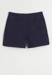 Cotton Twill Shorts - Dark Blue