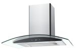 Falco 60CM Curved Glass S steel Chimney Extractor AR-60-501