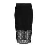 Karl Fan Lace Skirt -black