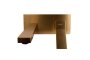 Milan Wall Basin Mixer With Spout Brass- Brushed Gold