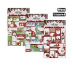 Xmas Stationery Gift Tag Stickers 80PC