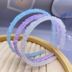Cute Hair Band With Crystal & Rhinestone Decoration Non-slip Head Hoop With Teeth For Women Daily Use Daily Use