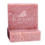 Bluebyrd Men's Exfoliating Lumberjack Soap Bar Pumice Scrub With Cedarwood Pine & Sandalwood Scent Natural Charcoal & Clay Bar H