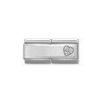Classic Cz Heart Double Link