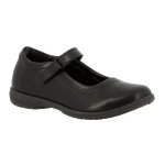 Scarlett Velcro Kids School Mj Shoes - Black - 13