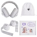 Baby Ear Muffs Noise Protection 2-IN-1 Adjustable Headphones With Stretchy Band Kids Noise Cancelling Headphones Up To 4 Years T