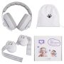Baby Ear Muffs Noise Protection 2-IN-1 Adjustable Headphones With Stretchy Band Kids Noise Cancelling Headphones Up To 4 Years Toddler Airplane Ess