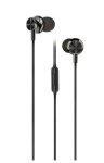 Astrum EB160 Electro Painted Stereo Wired Earphones With In-line MIC - Black