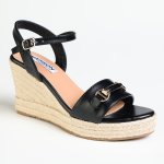 Madison Espadrille Wedge - Black - 8