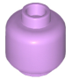 Parts Minifigure- Head Plain - Hollow Stud 3626C - Medium Lavender