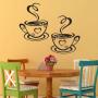 Chic Coffee Cup Wall Decal - Classic PVC Kitchen & Home Decor Sticker For Restaurants Shops And Bars