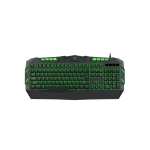 Torpedo 3 Colour LIGHTING|150CM CABLE|19 Non-conflict Key|phone Holder|membrane Gaming Keyboard - Black